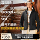 探路者軟殼衣外套戶外運(yùn)動(dòng)保暖防風(fēng)抓絨夾克徒步登山服 黑色女 M