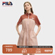 FILA 斐樂(lè )官方女裝連衣裙2025夏季新款小狐貍時(shí)尚休閑防曬拼色裙子 細豆沙紅-RD XL 175/92A/XL