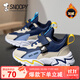 SNOOPY史努比童鞋男童運動(dòng)鞋冬季短絨加棉跑步鞋保暖棉鞋3933A深藍米33