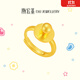 潮宏基 兒童足金戒指5G奶嘴黃金戒圈指環(huán)寶寶新生周歲禮物 計價(jià) 活圈口 2克
