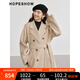 紅袖老錢(qián)風(fēng)雙面呢外套冬季2024新款女裝西裝領(lǐng)簡(jiǎn)約100%綿羊毛呢大衣 太妃糖色067 M