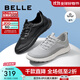 百麗（Belle）網(wǎng)面透氣運動(dòng)鞋簡(jiǎn)約大方男清爽舒適休閑鞋A1055AM3 黑色8BG01 39 (245mm)