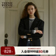 Teenie Weenie小熊女裝休閑簡(jiǎn)約冬裝精紡綿羊毛學(xué)院風(fēng)毛呢大衣外套
