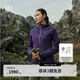 KOLON SPORT/可隆軟殼夾克 女子戶(hù)外運動(dòng)防風(fēng)防水透濕連帽修身外套 LKJK5MNT08-PL 深紫紅 M 165/88A