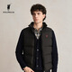 POLOWALK2025冬季新品男式羽絨馬甲休閑百搭通勤風(fēng)男式羽絨上衣 黑色 L