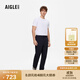 AIGLE艾高休閑褲春夏款速干DFT透汽吸濕戶(hù)外經(jīng)典商務(wù)長(cháng)褲子男士 海軍藍 BN292 44 (180/88A)
