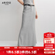 艾諾絲雅詩(shī)【商場(chǎng)同款】2025春季新款簡(jiǎn)約氣質(zhì)魚(yú)尾裙針織半身裙長(cháng)裙40213538 霜灰色 S