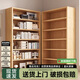 千禧華府實(shí)木書(shū)架置物架客廳落地轉角書(shū)柜一體靠墻簡(jiǎn)易多層儲物柜六層80