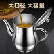 FANCYCHIC不銹鋼油壺加厚倒油瓶存油罐壺家用廚房裝油罐防漏濾網(wǎng)壺安士壺 德國精品316不銹鋼【中】 860毫升【約裝1.5斤】配濾網(wǎng)防塵帽
