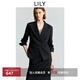 LILY商場(chǎng)同款2025秋新款女裝商務(wù)通勤修身收腰西裝外套小個(gè)子 510黑 M
