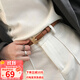 viney牛皮皮帶女學(xué)生腰帶針扣簡(jiǎn)約休閑百搭裙帶褲帶高顏值輕奢生日禮物