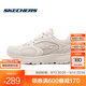 斯凱奇（Skechers）暮光鞋丨男女時(shí)尚復古跑步鞋子輕軟回彈減震運動(dòng)體育訓練鞋 女款-自然色/淺粉色/NTLP  38