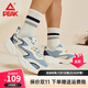匹克（PEAK）斷碼男鞋網(wǎng)面透氣增高運動(dòng)休閑鞋女士百搭跑步鞋情侶復古休閑鞋 晴天藍 -男008款 43