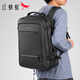 紅蜻蜓大學(xué)生書(shū)包男品牌雙肩包防水旅行出差電腦包男士背包751S0081黑色