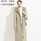 粟茝派克服女款獺兔毛長(cháng)款2025冬新款門(mén)襟狐貍毛領(lǐng)女連帽大衣內膽皮草 款一卡其色衣單毛領(lǐng)兔毛內膽 皮毛袖子 XL