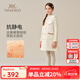 英氏（YEEHOO）女童裙子兒童連衣裙秋冬季紅品過(guò)年服無(wú)袖秋冬裝洋氣中大童裝 派對蝴蝶結米白 170
