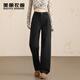 美麗衣櫥（BEAUTIFUL WARDROBE）寬松直筒闊腿褲高腰牛仔褲女款2025秋季百搭女士顯瘦時(shí)尚褲子女裝