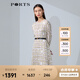 PORTS寶姿女裝春夏新款長(cháng)袖設計感中長(cháng)連衣裙LM8D052MPS174 米白色印花 L (8)