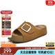 天美意涼鞋商場同款百搭舒適出游女一字拖2025新款 棕色 36