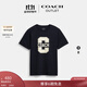 蔻馳（COACH）新款奧萊男士夏季VARSITY圖案印花經(jīng)典舒適短袖T恤 海軍藍色 M