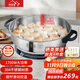惠當家（Hui Dang Jia）電餅鐺家用多功能電煎鍋無(wú)涂層304不銹鋼電熱鍋水煎包鍋烙餅鍋早餐機電煮鍋HDJ-J10S-36