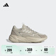 adidas「波波鞋」OZWAVE厚底休閑老爹鞋男女阿迪達斯官方輕運動(dòng)   卡其色/灰棕色/銀色   40