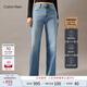 Calvin KleinJeans四季款女士潮流復(fù)古洗水微彈ck高腰寬松闊腿牛仔褲J223287 高腰闊腿版-牛仔淺藍(lán)-1AA 29 165/74A（2.16尺）72CM