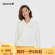 LAFUMA樂(lè)飛葉戶(hù)外衛(wèi)衣女 春秋華夫格翻領(lǐng)休閑長(zhǎng)袖T恤打底衫 LFTS5AW61 奶油色CR 160/80A（36）