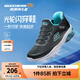 Skechers斯凱奇閃穿鞋兒童時(shí)尚休閑鞋懶人一腳蹬春秋款透氣運動(dòng)鞋403834L 黑色/藍色/BKBL 36