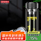 格亞（GEYA）雙層玻璃杯男士茶杯 高檔商務水晶杯玻璃水杯男泡茶杯定制杯子