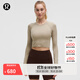 lululemon丨Swiftly Tech 女士運動(dòng)短款長(cháng)袖 T 恤 2.0 LW3GH4S 橡木棕/橡木棕 XS /4