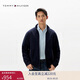Tommy Hilfiger25春夏新款男珠地網(wǎng)眼雙面布美式寬松落肩立領(lǐng)開(kāi)衫衛衣外套