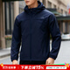 阿迪達斯（adidas）棉服男裝 25冬新款運動(dòng)服防風(fēng)保暖時(shí)尚連帽休閑夾克加厚戶(hù)外外套 墨水藍/內里抓絨/拒水面料 M 【170-175cm/130-140斤】