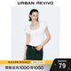 UR2025秋季新款女裝時(shí)尚休閑蕾絲花邊修身短袖T恤UWM450089 本白 M