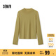 森馬（Semir）森馬美利奴純色羊毛衫女24冬新款半高領(lǐng)打底衫可機洗109724107001