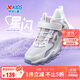 特步（XTEP）兒童童鞋女童格利特星閃質(zhì)感老爹風(fēng)格休閑鞋 新白色/香芋紫 34碼