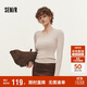 森馬（Semir）森柔|針織衫女冬鵝蛋領(lǐng)純色緊身上衣2025顯瘦羊毛衫109725107004