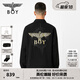 BOY LONDON【月光之城】潮牌龍年情侶款外套老鷹印花夾克 N23009 黑色 S