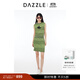 DAZZLE地素 毛針織衫2024夏季新款女裝背心式小鳥(niǎo)毛衫套裝 綠色 XS