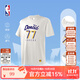 NBA【新品】楊瀚森哈利伯頓東契齊亞歷山大庫里t恤短袖男夏裝籃球服 湖人-東契奇運動(dòng)休閑T恤(白色) XL
