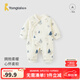童泰（TONGTAI）嬰兒連體衣秋冬季純棉男女寶寶衣服新生兒夾棉哈衣爬服睡衣 藍色小熊（偏開(kāi)款) 73cm (建議5-12個(gè)月身高66-75cm)