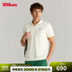 威爾勝（Wilson）官方25夏季新款男士ON THE DAILY透氣吸濕速干網(wǎng)球運動(dòng)短袖POLO衫 WM20083512GYC-豆腐灰 M /175/96A