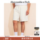 ABERCROMBIE & FITCH【毛圈布短褲】男裝25夏季美式經(jīng)典小麋鹿衛褲短褲KI128-5077 奶油白 XL (180/98A)