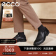 愛(ài)步（ECCO）男士皮鞋 商務(wù)英倫風(fēng)樂(lè )福鞋一腳蹬休閑男鞋 都市倫敦525624 HL 黑色52562401001 42