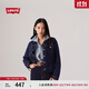 Levi's李維斯女士美式懷舊復古巴恩風(fēng)時(shí)尚深藍顯瘦牛仔夾克外套 深牛仔色 S