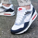 耐克（NIKE）男鞋Air Max氣墊鞋子2025冬季新款緩震訓練運動(dòng)鞋跑步鞋休閑鞋 511416-010白色/黑曜石色/灰色/紅 41