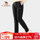 駱駝（CAMEL）戶外沖鋒褲男女春秋保暖防風(fēng)防潑水軟殼褲加絨戰(zhàn)術(shù)登山休閑褲