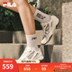 斐樂(lè)（FILA）女鞋德訓(xùn)鞋2025秋季新款鞋子飛泉鞋薄底鞋運(yùn)動(dòng)休閑鞋 椰漿白/淺金屬銀-CM 37.5