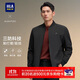 HLA海瀾之家?jiàn)A克男輕商務(wù)經(jīng)典系列三防印花外套男