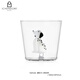 ICHENDORF意大利創(chuàng  )意立體動(dòng)物玻璃水杯手工無(wú)鉛耐高溫可愛(ài)小狗早餐杯禮物 斑點(diǎn)麥町犬小狗水杯